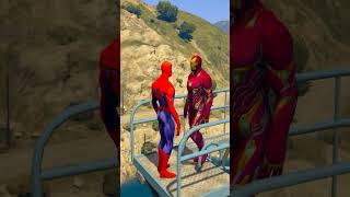 GTA V Ironman Vs Spiderman Fails Jumps  Spiderman Funny Moments  Water Ragdolls [upl. by Sitarski]