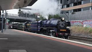 Steamrails Easter train with R711 T364 amp S301 at Footscray amp Yarraville  31032024 [upl. by Hardej31]