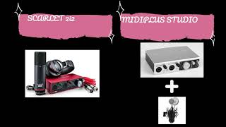 Scarlett 2i2  Focusrite VS Midiplus Studio 2 [upl. by Ecertal]