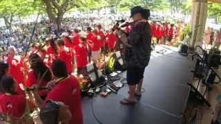 “You Kuuipo” amp “La Bamba”  Ukulele Festival Hawaii 2014  Willie K and Strummers [upl. by Barrie]