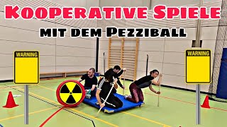 Kooperative Spiele mit dem Pezziball  Der Giftmülltransport Escape Room Edition Sportunterricht [upl. by Ilise]