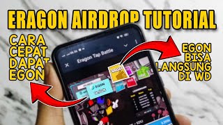 Cara Bermain Eragon Tap Battle  Cara Cepat Mendapatkan EGON Airdrop Eragon  BKD tutorials Airdrop [upl. by Boone767]