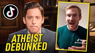 Michael DEBUNKS Blasphemous TikTok Atheist [upl. by Aihsenrad544]