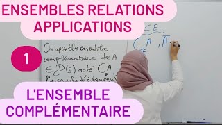 lensemble complémentaire les ensembles ensembles Relations et applications [upl. by Ioj]