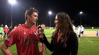 Postgame Interview with Owen Carapellotti following the walkoff win Game 34 [upl. by Hellene]