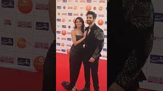 Power couple Arjit Taneja shriti jha bold entry on Red Carpet Zee Rishtey awards [upl. by Etnoel]