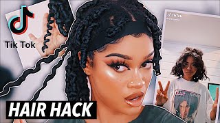 Testing Viral TikTok Hack for Natural Hair Gone Right  Bri Hall [upl. by Ydroj]