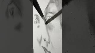 Graphite powder drawing ✍️ artprocess artexperiment drawing graphite [upl. by Standish]