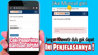 Cara Cek Penerima Bantuan BPUM UMKM  eKTP TIDAK TERDAFTAR  JANGAN KHAWATIR [upl. by Ayeka]