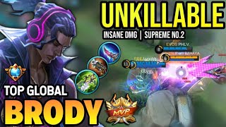 BRODY BEST BUILD 2023  TOP GLOBAL BRODY GAMEPLAY  MOBILE LEGENDS✓ [upl. by Januisz88]