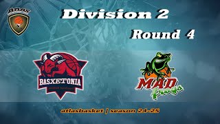 Atlasbasket  Div 2Round 4  BASXETONIA vs MAD FROGS [upl. by Lucey863]