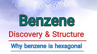 Discovery amp Structure of Benzene  Xray analysis of BenzeneChemistry 4uchp 9 organic chemistry [upl. by Adla]