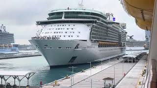 Cruise Ship Horn Battle in Nassau [upl. by Irneh235]