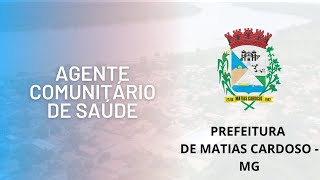 Prefeitura de Matias Cardoso  MG  Agente Comunitário de Saúde  FADENORCOTEC [upl. by Steady]