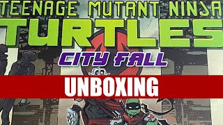 Teenage Mutant Ninja Turtles City Fall Kickstarter Unboxing [upl. by Tiraj]