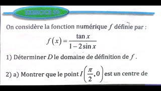 dérivation et étude des fonctions 2 bac SM Ex 59 page 155 Almoufid [upl. by Zetnauq4]