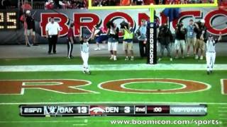 Sebastian Janikowski Kicks NFL Record 63 Yard Field Goal vs Broncos 91211 [upl. by Eibot]