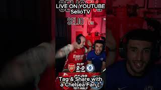 ARSENAL 50 CHELSEA REACTION HIGHLIGHTS arsenal football reaction premierleague chelsea live [upl. by Eelek]