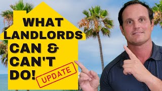 UPDATED What landlords Can amp Can’t do  Guide for California Landlords amp Tenants [upl. by Caasi]