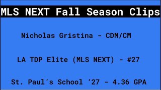 MLS NEXT 2024 Fall Season Clips [upl. by Filip]