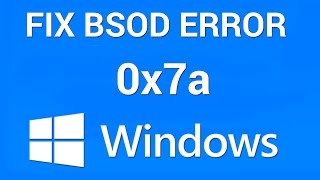 How to Fix BSOD Kernel Data Inpage Error 0x0000007a [upl. by Henig231]