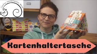 Kartenhaltertasche nähen  kostenloses Schnittmuster [upl. by Elodie]