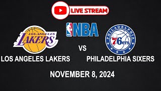 NBA LIVE LAKERS vs SIXERS  NBA REGULAR SEASON  November 8 2024  NBA2K24 Simulation Only [upl. by Atener896]