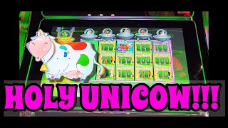 MYTHICAL UNICOW CAPTURED on Planet Moolah Slots Huge Win on 225 Bet [upl. by Atnes888]