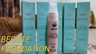 Becute Foundation 5 Shades for Review and Swatch  Review for Most Request [upl. by Yerffe]