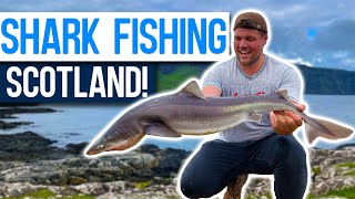 SHARK FISHING from the SHORE in Scotland New PBS [upl. by Martainn]