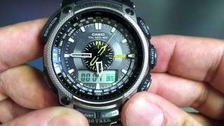 Titanium Casio Protrek PRG500T7DR Watch [upl. by Yrakcaz]