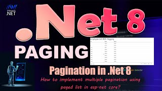 How to implement pagination using entity framework in dotnet 8 in Hindi [upl. by Skelly358]