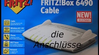 AVM fritzbox 6490 Cable die Anschlüsse [upl. by Derian]