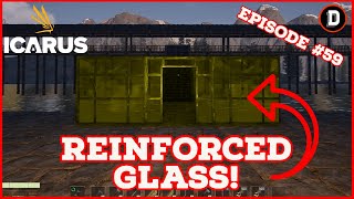 Making REINFORCED GLASS and IRON CROP PLOTS E59 ICARUS  Gameplay Stream Upload [upl. by Rawdin]