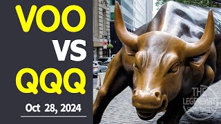 Oct 28 2024 VOO VS QQQ The Winner 232 Investing my own money in both stocks daily [upl. by Labana]