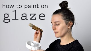 How to Glaze Ceramics with Painton Glazes  Glazing at Home [upl. by Klute]