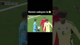 Kerem Bu nasıl bir gizlenme Allah aşkına 😂 futbol [upl. by Iphigenia]