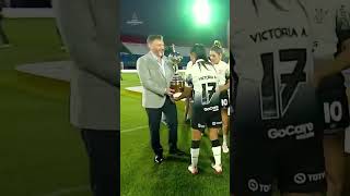 PRESIDENTE ALEJANDRO DOMÍNGUEZ ENTREGA LA COPA LIBERTADORES FEMENINA 2024 A CORINTHIANS [upl. by Selway]