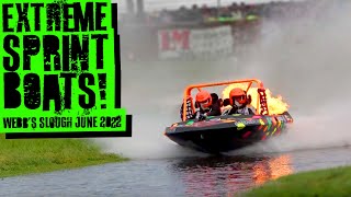 Extreme Jet Sprint Boat Racing  Webbs Slough 2022 June Event [upl. by Tsugua]