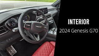 2024 Genesis G70 Interior  Detailed Walkthrough [upl. by Haggi]