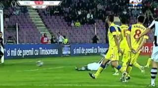 Cupa Romaniei Optimi  Poli Timisoara 20 Steaua  Rezumat  27 Octombrie 2011 [upl. by Eenafets]