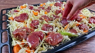 Ich habe noch nie so leckeres Fleisch mit Gemüse gegessen Ein ganz einfaches Rezept [upl. by Sauls]