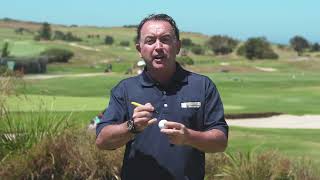 TA1137 Teed Up tip on How To Line up your golf ball to putt [upl. by Prosperus]