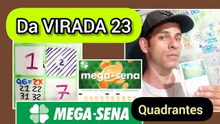 MegaSena Virada 23 Dicas Quadrantes Atrasados [upl. by Coopersmith]