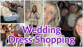 GiRLS DAY amp WEDDiNG DRESS SHOPPING FOR HAiLEY 🥹🥰 [upl. by Chirlin14]