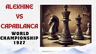 ALEKHINE vs CAPABLANCA World Championship Buenos Aires 1927 Game 34 [upl. by Goeselt]