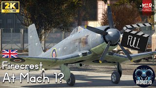 Breaking the sound barrier with a Firecrest plane warthunder speedtest mach1 [upl. by Eilyr]