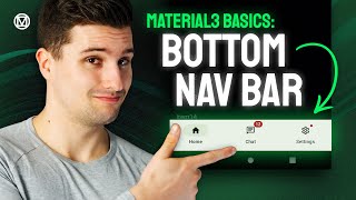 Bottom Navigation Bar With Badges  UX With Material3 [upl. by Auqcinahs]