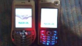 Nokia 6630 vs Nokia N70 startup comparison [upl. by Pollock391]