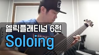 엘릭 플래티넘 싱글컷 6현 베이스  Elrick Platinum Singlecut 6 string Bass solo [upl. by Rumilly]